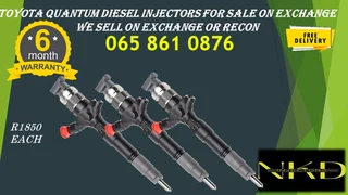 Toyota Quantum Diesel Injectors For Sale Or Recon 6 Months Warranty