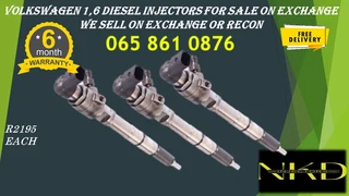 Volkswagen 1.6 Diesel Injectors For Sale On Exchange Or Recon