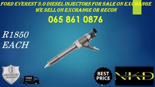 Ford Everest 93.0/bt50) Diesel Injectors For Sale On Exchange Or To Recon With Warranty