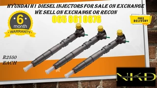 Hyumdai H1 Diesel Injectors For Sale Or To Recon