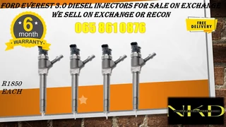 Ford Everest (3.0/bt50) Diesel Injectors For Sale On Exchange Or To Recon With Warranty