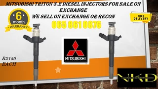 Mitsubishi Triton 3.2 Diesel Injectors For Sale On Exchange Or To Recon With Warranty