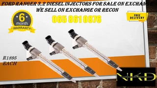 Ford Ranger 3.2 Diesel Injectors For Sale On Exchange With 6 Months Warranty