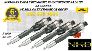 Nissan Navara Yd25 Diesel Injectors For Sale On Exchange Or To Recon With 6 Months Warranty