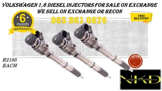 Volkswagen 1,6 Diesel Injectors For Sale On Exchange Or To Recon With Warranty