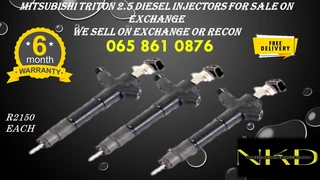 Mitsubishi Triton 2.5 Diesel Injectors For Sale On Exchange Or To Recon With Warranty