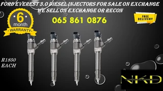 Ford Everest (3.0/bt50) Diesel Injectors For Sale On Exchange Or To Recon With Warranty