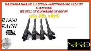 Mahindra Mhawk diesel injectors for sale on exchange or recon with warranty