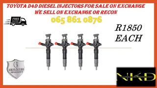 Toyota D4D diesel injectors for sale on exchange or we recon