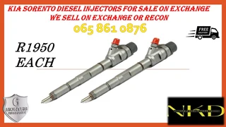 KIA Sorento diesel injectors for sale on exchange or to recon
