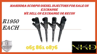 Mahindra Scorpio diesel injectors for sale on exchange or recon