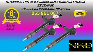 Mitsubishi Triton 2.5 Diesel Injectors For Sale On Exchange Or To Recon With Warranty
