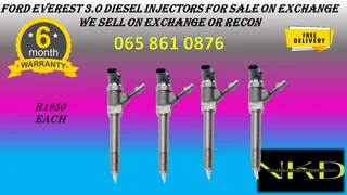 Ford Everest (3.0/bt50) Diesel Injectors For Sale On Exchange Or To Recon With Warranty