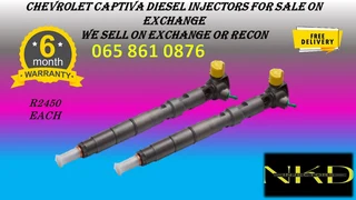 Chevrolet Captiva Diesel Injectors For Sal On Exchange With 6 Months Warranty