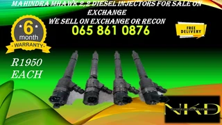 Mahindra Mhawk 2.2 Diesel Injectors For Sale On Exchange Or To Recon With Warranty