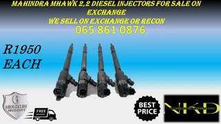 Mahindra Mhawk 2.2 Diesel Injectors For Sale Or To Recon With Warranty