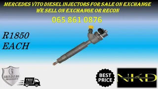 Mercedes Benz Vito Diesel Injectors For Sale Or To Recon
