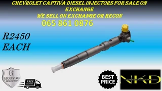 Chevrolet Captiva Diesel Injectors For Sale On Exchange With 6 Months Warranty