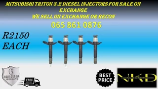 Mitsubishi Triton 3.2 Diesel Injectors For Sale On Exchange Or To Recon With Warranty