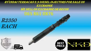 Hyundai Terrican 2.9 Diesel Injectors For Sale On Exchange Or To Recon With Warranty