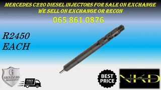 Mercedes C220 Diesel Injectors For Sale On Exchange Or To Recon With Warranty