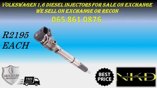 Volkswagen 1.6 Diesel Injectors For Sale On Exchange Or To Recon With Warranty