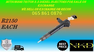 Mitsubishi Triton 2.5 Diesel Injectors For Sale On Exchange Or To Recon With Warranty