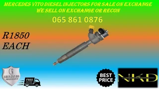 Mercedes Benz Vito Diesel Injectors For Sale Or To Recon
