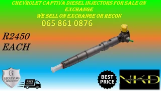 Chevrolet Captiva Diesel Injectors For Sale On Exchange With 6 Months Warranty