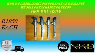 Gwm 2.8 Diesel Injectors For Sale On Exchange Or To Recon