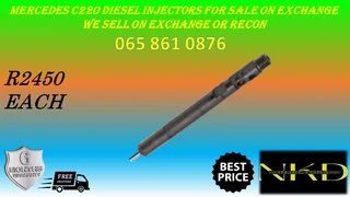 Mercedes C270 Diesel Injectors For Sale Exchange Or To Recon With Warranty