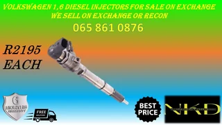 Volkswagen 1.6 Diesel Injectors For Sale On Exchange Or To Recon With Warranty