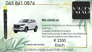 Ssangyong 2.0 Diesel Injectors For Sale On Exchange With 6 Months Warranty