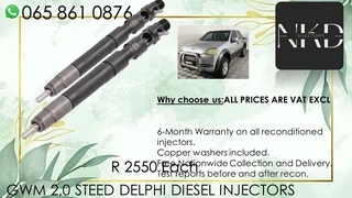 Gwm 2.0 Steed Diesel Injectors For Sale On Exchange Or To Recon With Warranty