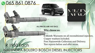 Mahindra Bolero Diesel Injectors For Sale On Exchange Or To Recon With Warranty