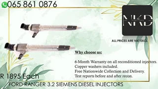 Ford Ranger 3.2 Diesel Injectors For Sale On Exchange With 6 Months Warranty