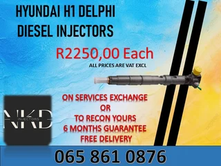 Hyundai H1 Diesel Injectors For Sale Or To Recon