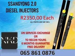 Sangyong 2.0 Diesel Injectors For Sale On Exchange With 6 Months Warranty