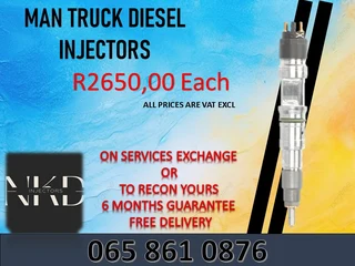 Man Truck Diesel Injectors For Sale Or To Recon
