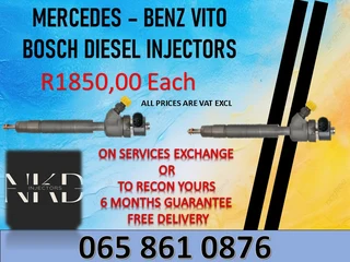 Mercedes Benz Vito Diesel Injectors For Sale Or To Recon