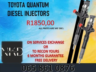 Toyota Quantum Diesel Injectors For Sale On Exchange Or To Recon