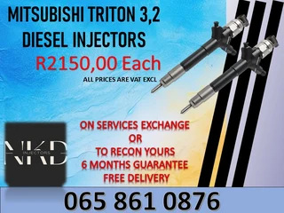 Mitsubishi Triton 3.2 Diesel Injectors For Sale On Exchange Or To Recon With Warranty