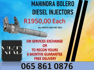 Mahindra Bolero Diesel Injectors For Sale On Exchange Or To Recon
