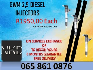 Gwm 2.5 Diesel Injectors For Sale Or To Recon