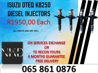 Isuzu Dteq Kb250 Diesel Injectors For Sale On Exchange With 6 Months Warranty