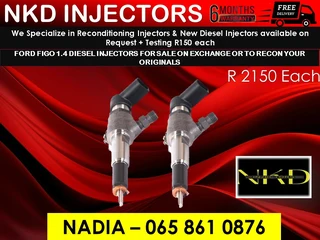 Ford Figo Diesel Injectors For Sale Or Recon With 6 Months Warranty