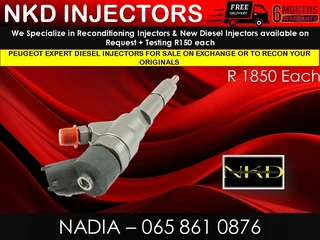 Peugeot Expert Diesel Injectors For Sale Or Recon With Warranty
