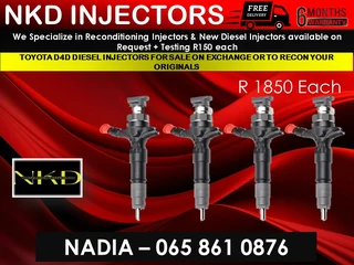 Toyota D4d Diesel Injectors For Sale.