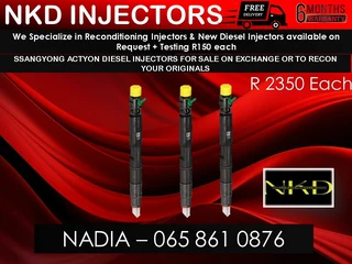 Ssangyong Actyon Diesel Injectors For Sale Or Recon.