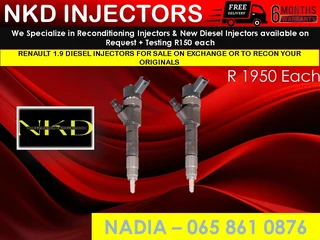 Renault 1.9 Diesel Injectors For Sale Or Recon
